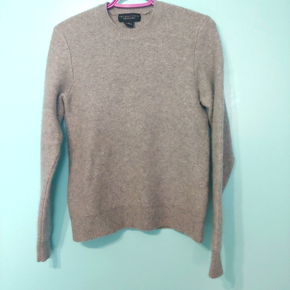 Bloomingdale's Men's Crewneck Sweater in Taupe